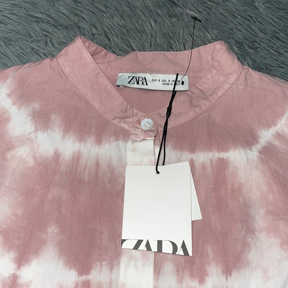 ❌SOLD❌🥰🥰ZARA Tie Bye Button Down Shirt🥰🥰 - Picture 12 of 12